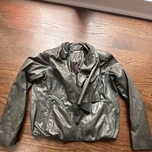 Diane Von Furstenberg Genuine Leather Bomber jacket size small